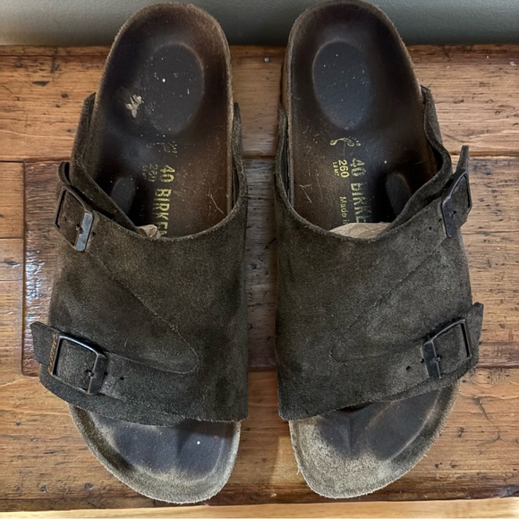 Birkenstock Zurich mocha brown suede sandal - Picture 2 of 6